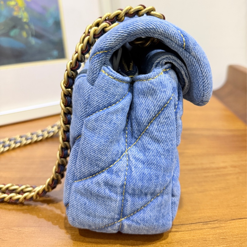 未使用品✨COACH TABBY 26 絎縫單肩手袋 牛仔翻蓋包-38