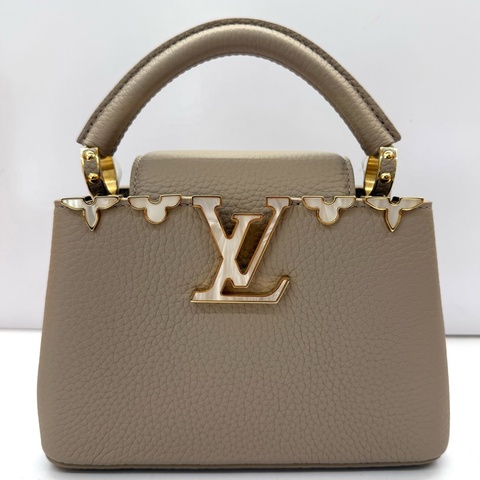 LOUIS VUITTON 路易威登 灰色TAURILLON CAPUCINES MINI 2WAY FLOWER CROWN M11341