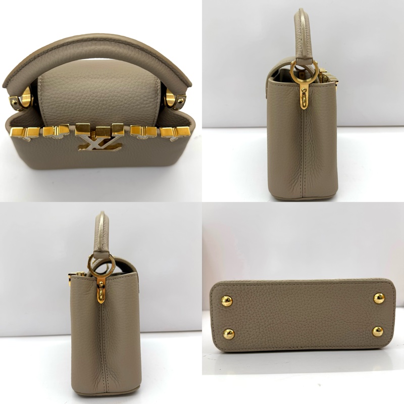 LOUIS VUITTON 路易威登 灰色TAURILLON CAPUCINES MINI 2WAY FLOWER CROWN M11341-3