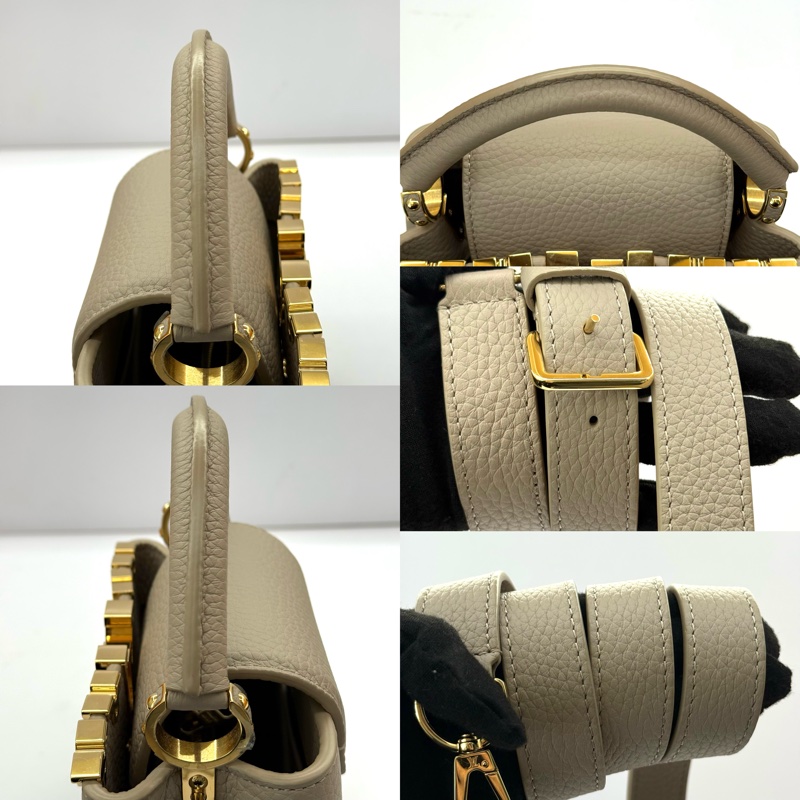 LOUIS VUITTON 路易威登 灰色TAURILLON CAPUCINES MINI 2WAY FLOWER CROWN M11341-5