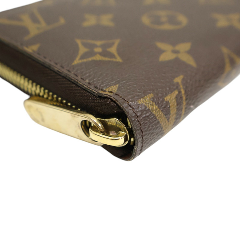 棕色 原花 帆布 Zippy Wallet 拉鍊長夾【LOUIS VUITTON LV 路易威登】 M60017-8
