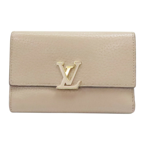灰色 牛皮 Capucines 三折中夾【LOUIS VUITTON LV 路易威登】 M62159