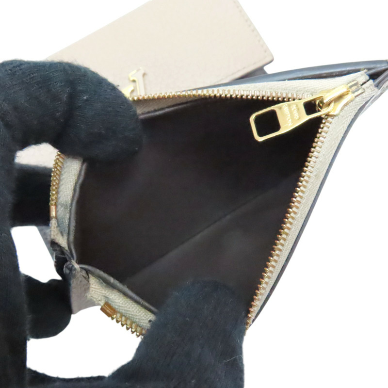 灰色 牛皮 Capucines 三折中夾【LOUIS VUITTON LV 路易威登】 M62159-2