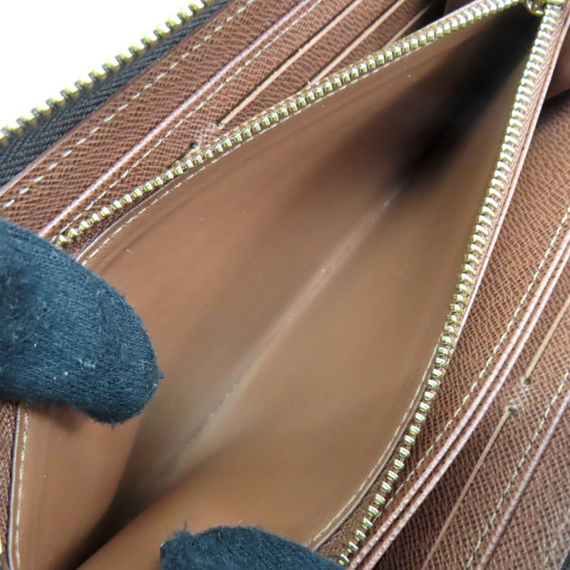 棕色 帆布 Zippy Wallet 拉鍊 長夾【LOUIS VUITTON LV 路易威登】 M42616-3