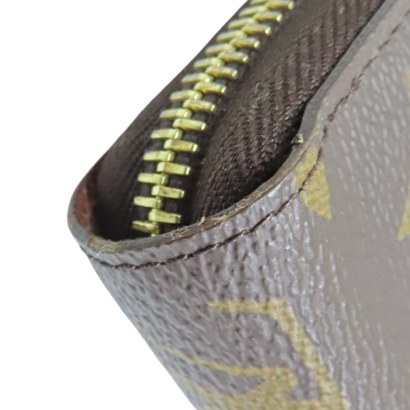 棕色 帆布 Zippy Wallet 拉鍊 長夾【LOUIS VUITTON LV 路易威登】 M42616-6