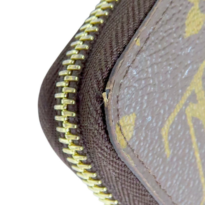 棕色 帆布 Zippy Wallet 拉鍊 長夾【LOUIS VUITTON LV 路易威登】 M42616-7