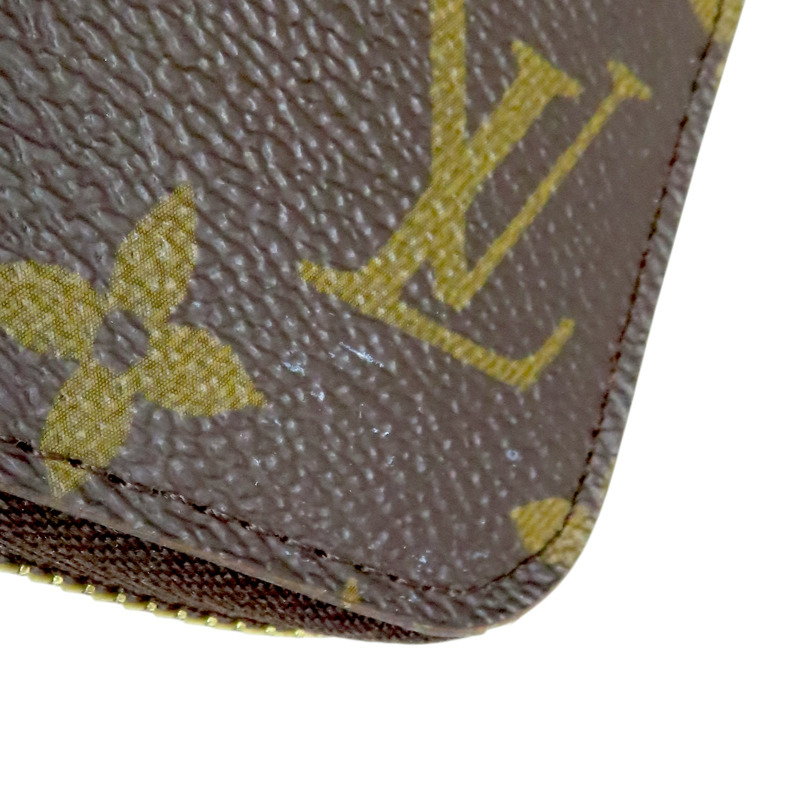 棕色 帆布 Zippy Wallet 拉鍊 長夾【LOUIS VUITTON LV 路易威登】 M42616-9