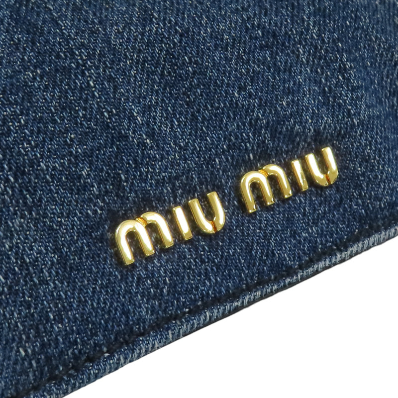 藍色 丹寧 手提包 (缺背帶)【MIU MIU 繆繆】 RN1104-4