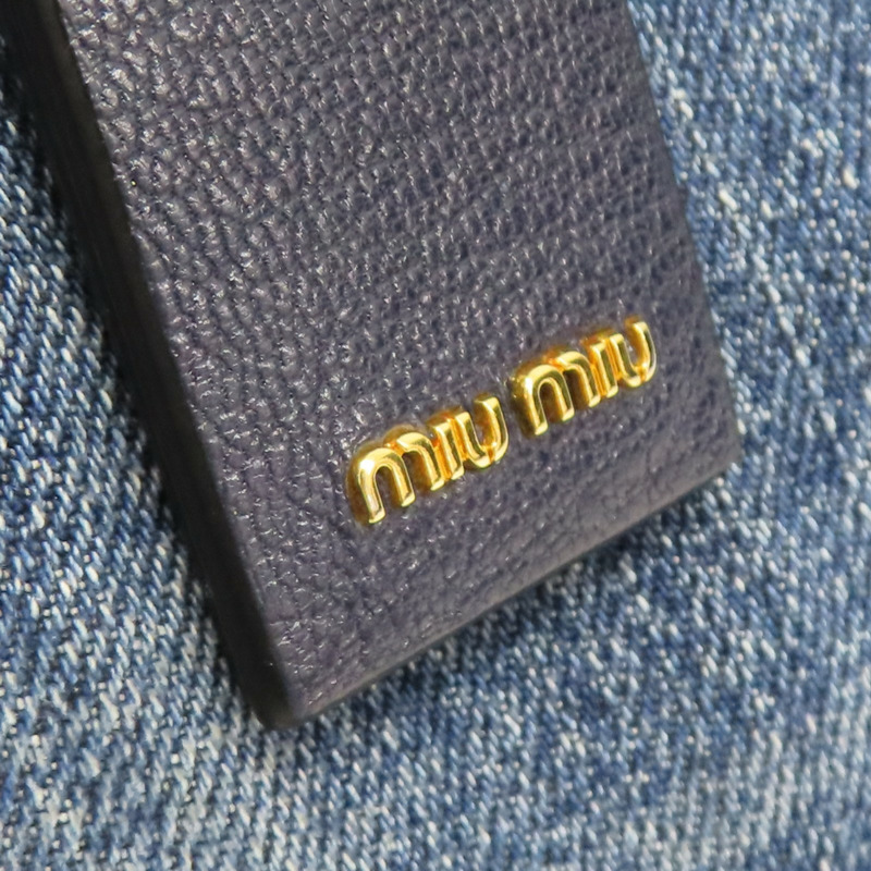 藍色 丹寧 手提包 (缺背帶)【MIU MIU 繆繆】 RN1104-5