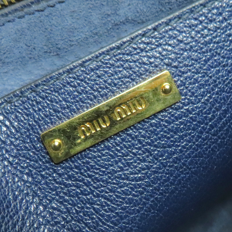 藍色 丹寧 手提包 (缺背帶)【MIU MIU 繆繆】 RN1104-6