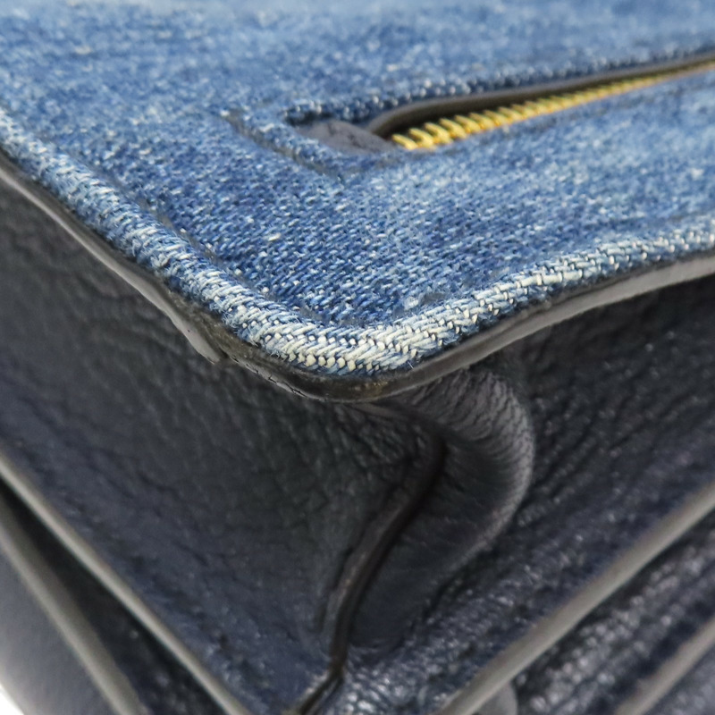 藍色 丹寧 手提包 (缺背帶)【MIU MIU 繆繆】 RN1104-11