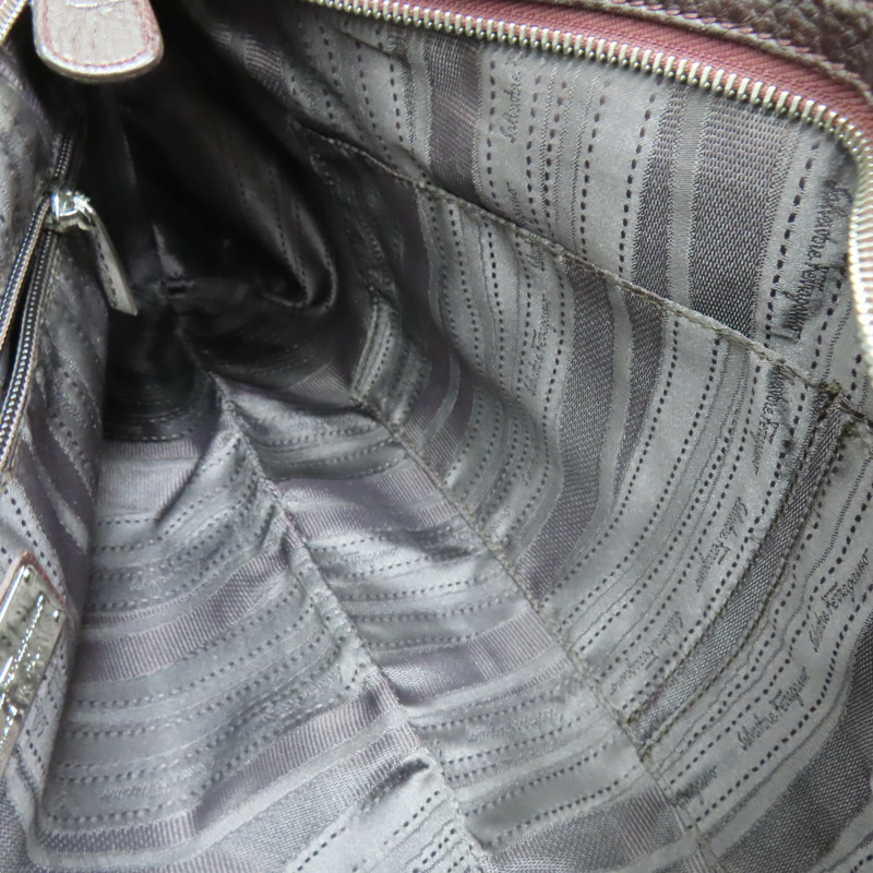 深褐色 牛皮 肩背包【Salvatore Ferragamo 費拉格慕】-5