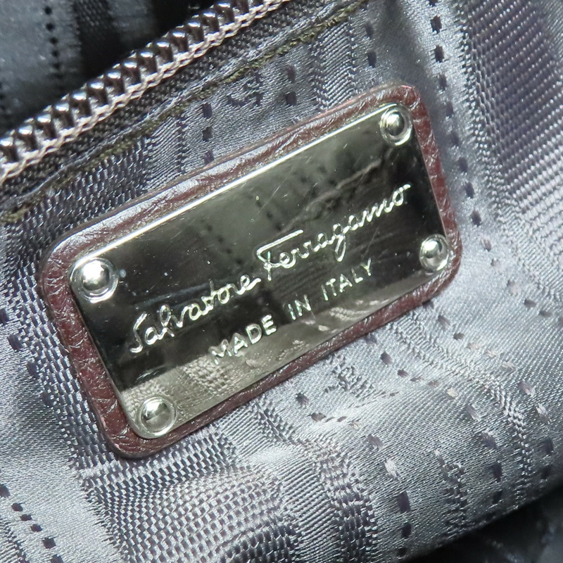 深褐色 牛皮 肩背包【Salvatore Ferragamo 費拉格慕】-6