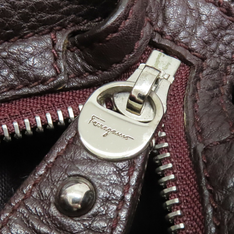 深褐色 牛皮 肩背包【Salvatore Ferragamo 費拉格慕】-10