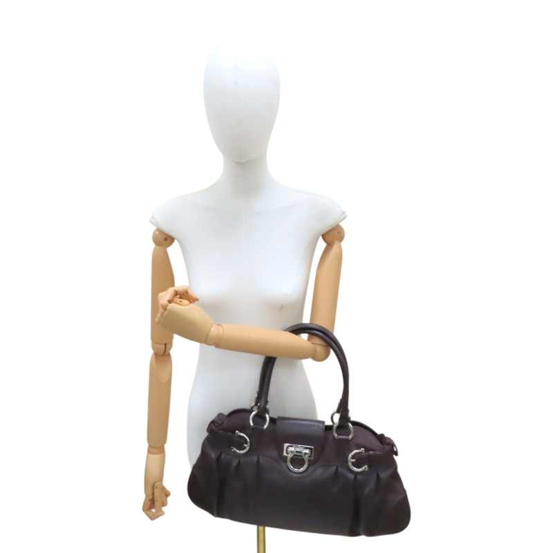 深褐色 牛皮 肩背包【Salvatore Ferragamo 費拉格慕】-11