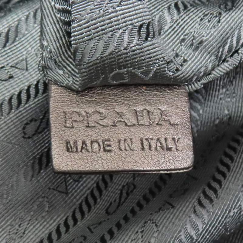 灰色 尼龍 肩背包【PRADA 普拉達】-7