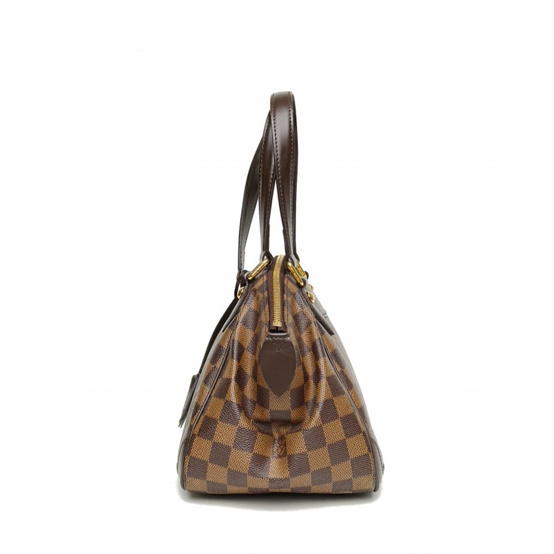 LOUIS VUITTON Verona手提包棋盤格小號28棕色棋盤格PVC2010肩背包-1