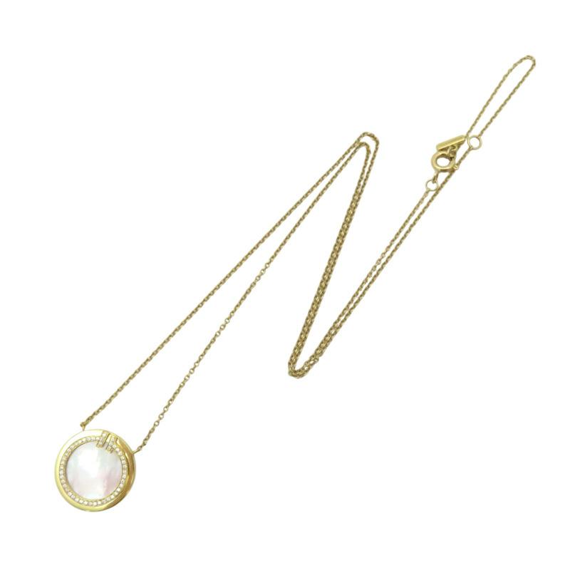 18K黃金 圓形母貝 T 項鍊【Tiffany & Co 蒂芬妮】-2