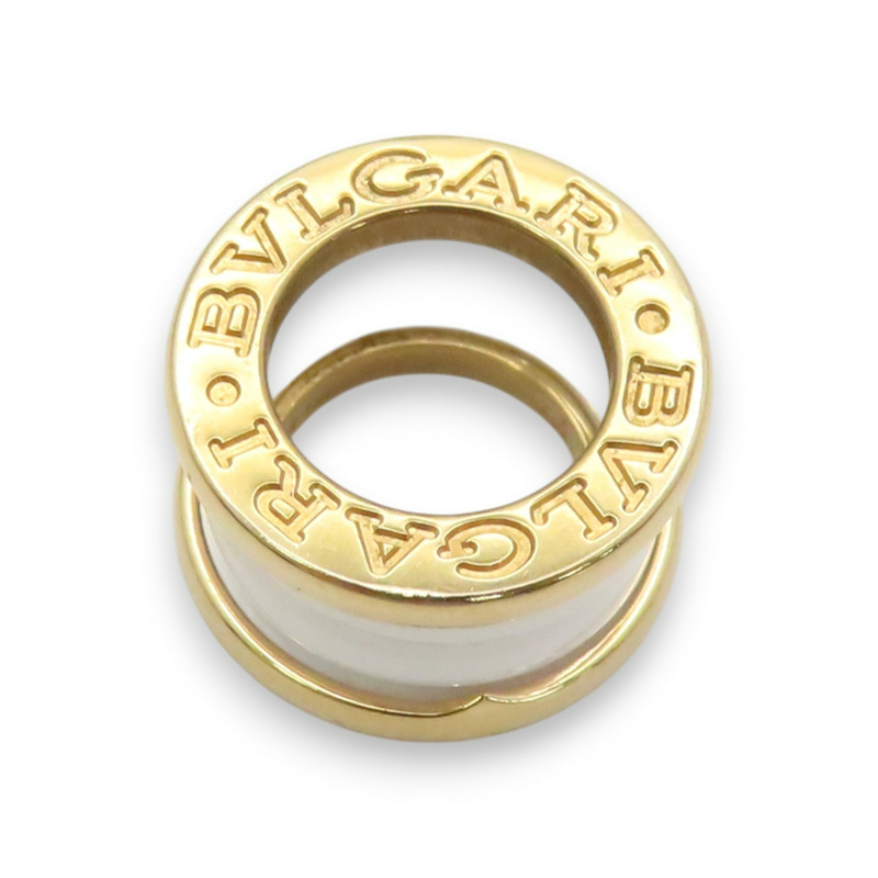 18K玫瑰金 白色陶瓷 B-zero1 項鍊【BVLGARI 寶格麗】 346082-1