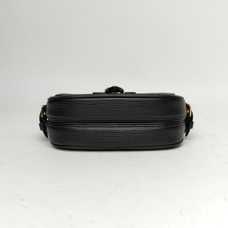 LOUIS VUITTON 黑色EPI水波紋牛皮晶片Saumur雙子星小號肩背包-4