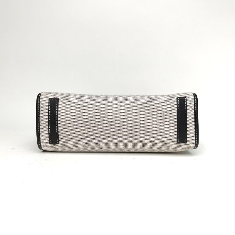 Burberry Freya中號拼色牛皮/帆布肩背包-4