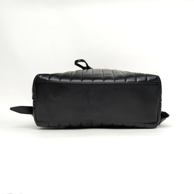 SAINT LAURENT 黑色牛皮Y縫LOULOU雙肩包肩背包-4