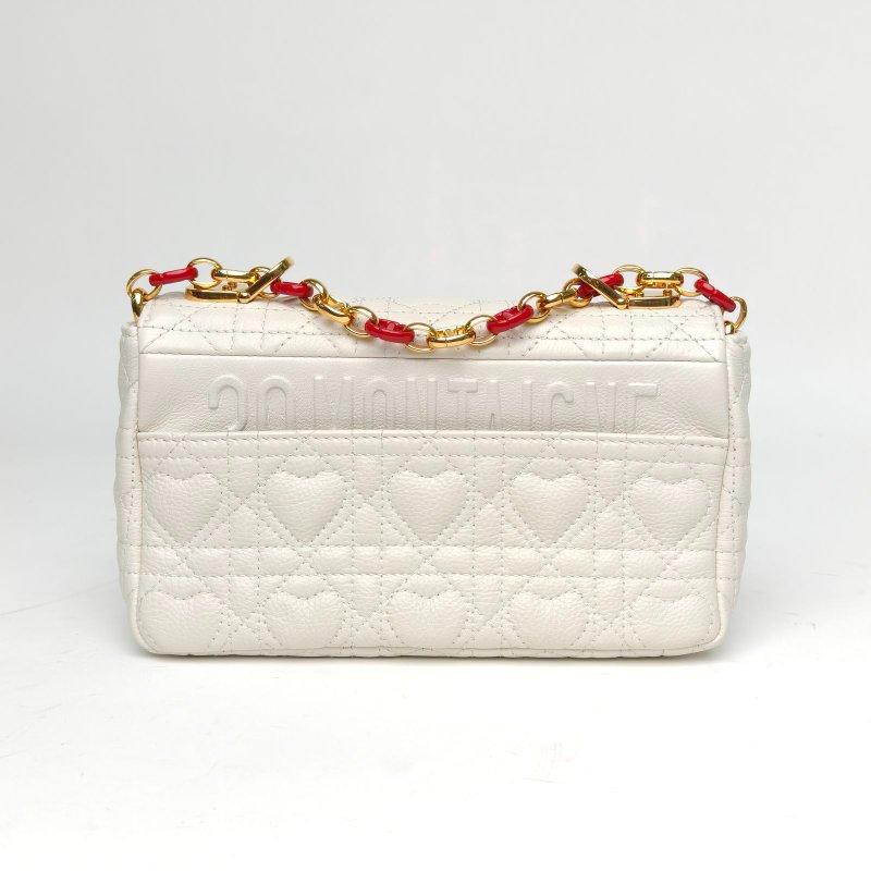 DIOR Caro小號20白色牛皮琺瑯扣2021肩背包-2