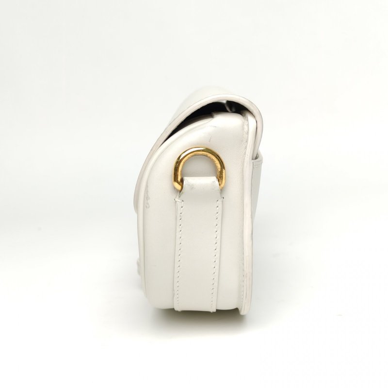 DIOR DiorBobbyEast-West21白色牛皮金扣2022肩背包-1