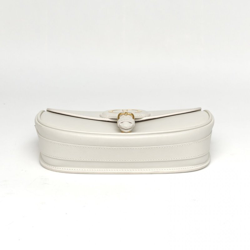 DIOR DiorBobbyEast-West21白色牛皮金扣2022肩背包-4