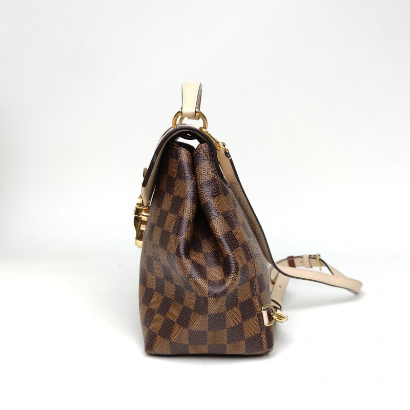 LOUIS VUITTON Clapton雙肩包拼色牛皮/PVC2018PVC肩背包-1