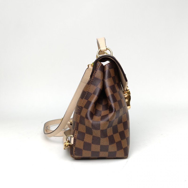 LOUIS VUITTON Clapton雙肩包拼色牛皮/PVC2018PVC肩背包-3