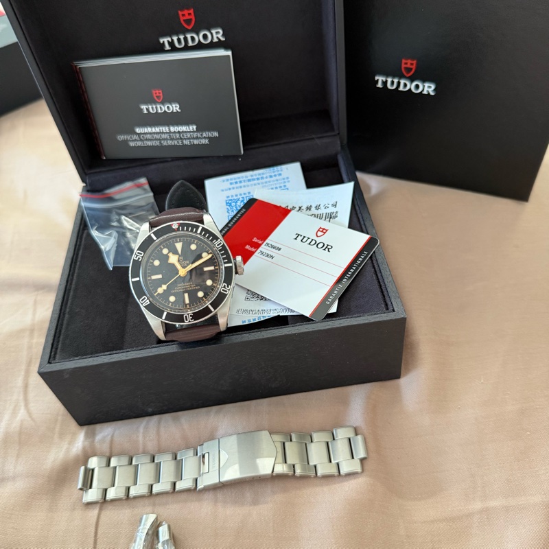 帝舵 TUDOR BLACK BAY 腕錶 79230N 黑面盤機械錶黑水鬼黑金款-0
