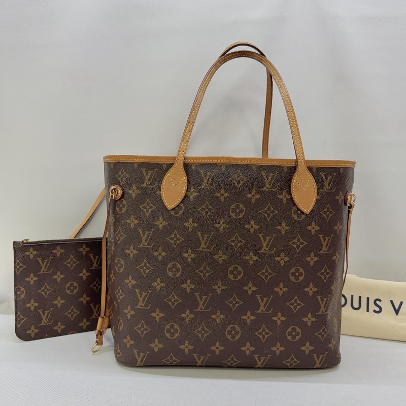 LV Neverfull MM老花托特包-0