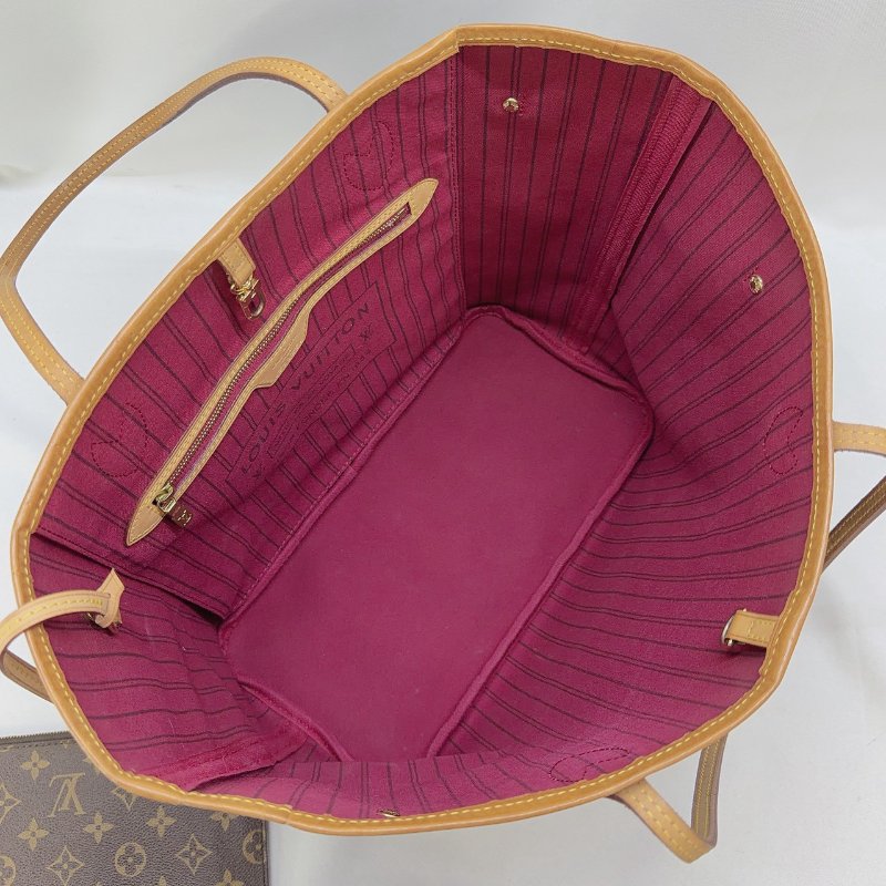 LV Neverfull MM老花托特包-4