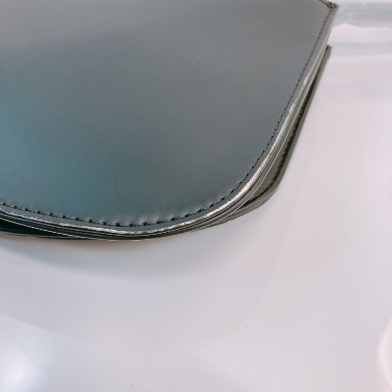 MS0615 Diesel 迪賽 雙包 斜背 腋下 復古造舊 黑色 銀扣 1DR Twin Logo Crossbody Bag Calfskin Black x PHW-8