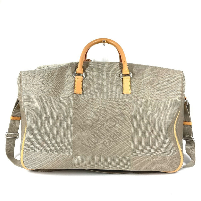 路易威登 M93016 Damier Geant Souverain 2 路單肩旅行包波士頓帆布男士女士貂皮米色-1