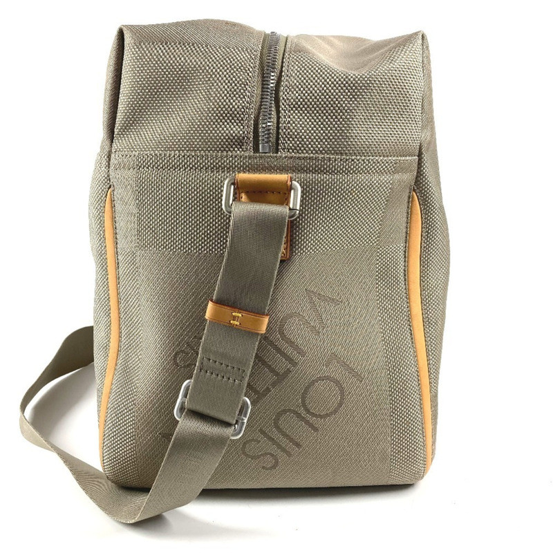 路易威登 M93016 Damier Geant Souverain 2 路單肩旅行包波士頓帆布男士女士貂皮米色-2