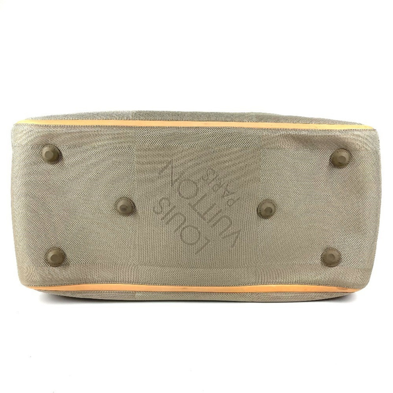 路易威登 M93016 Damier Geant Souverain 2 路單肩旅行包波士頓帆布男士女士貂皮米色-4