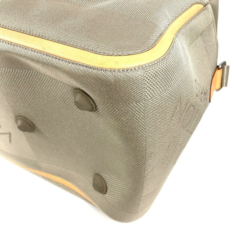 路易威登 M93016 Damier Geant Souverain 2 路單肩旅行包波士頓帆布男士女士貂皮米色-5