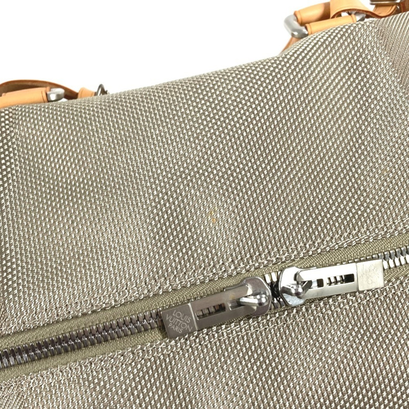 路易威登 M93016 Damier Geant Souverain 2 路單肩旅行包波士頓帆布男士女士貂皮米色-10