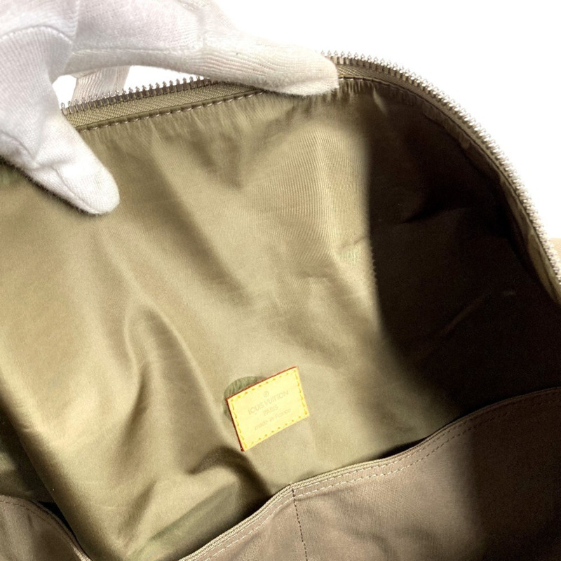 路易威登 M93016 Damier Geant Souverain 2 路單肩旅行包波士頓帆布男士女士貂皮米色-13