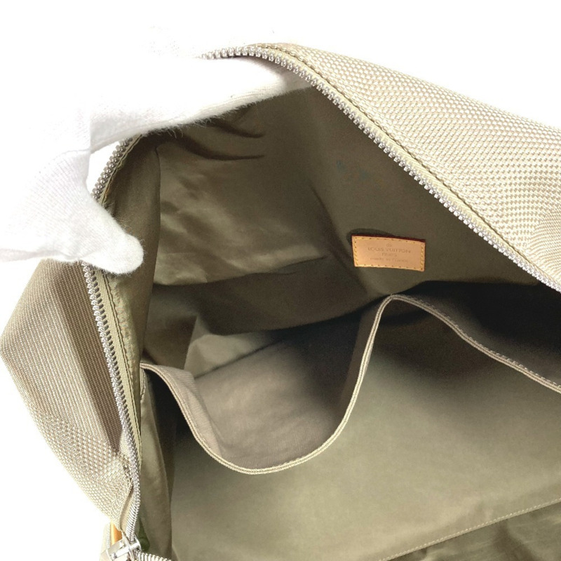 路易威登 M93016 Damier Geant Souverain 2 路單肩旅行包波士頓帆布男士女士貂皮米色-15