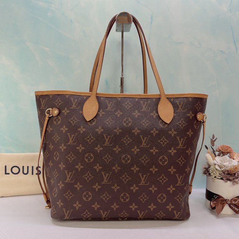 LV Neverfull MM老花托特肩背包-1
