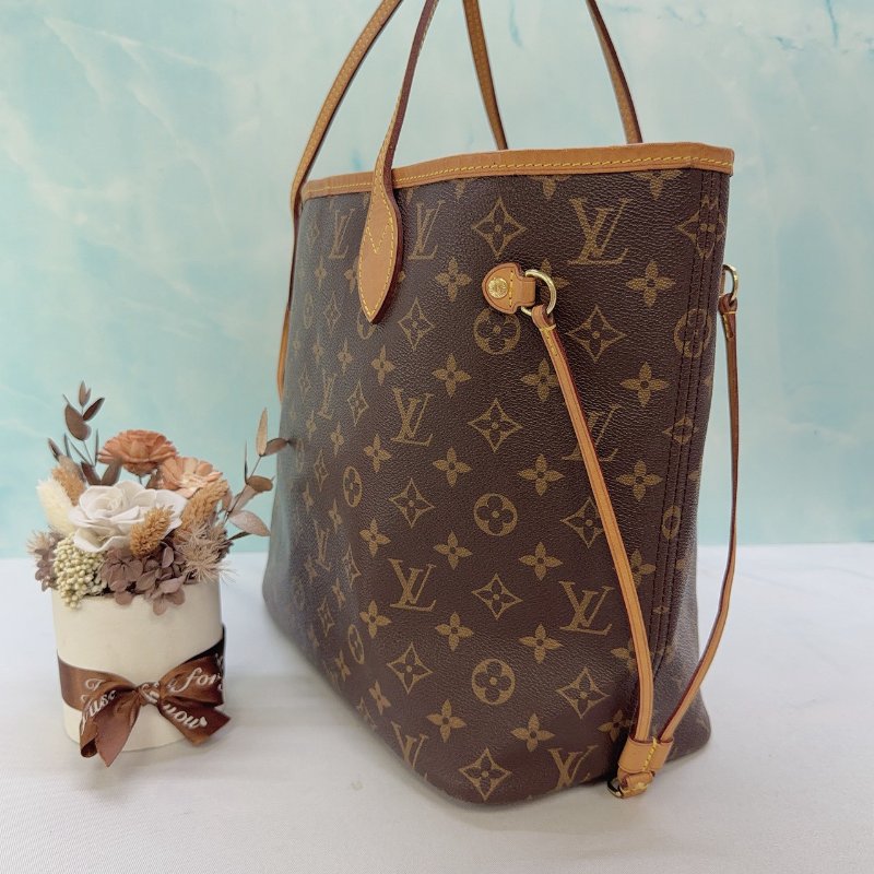 LV Neverfull MM老花托特肩背包-2