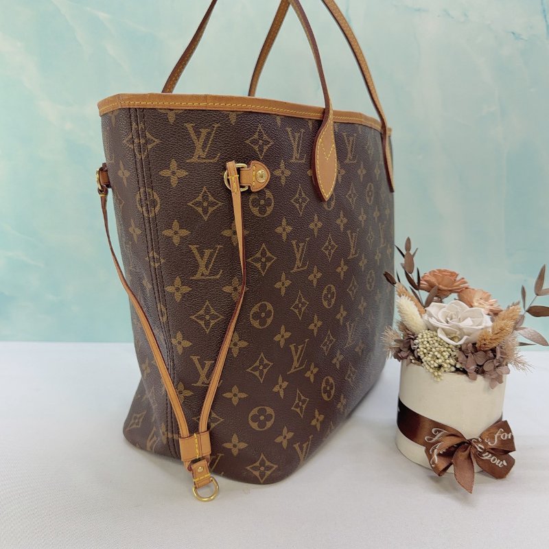 LV Neverfull MM老花托特肩背包-3