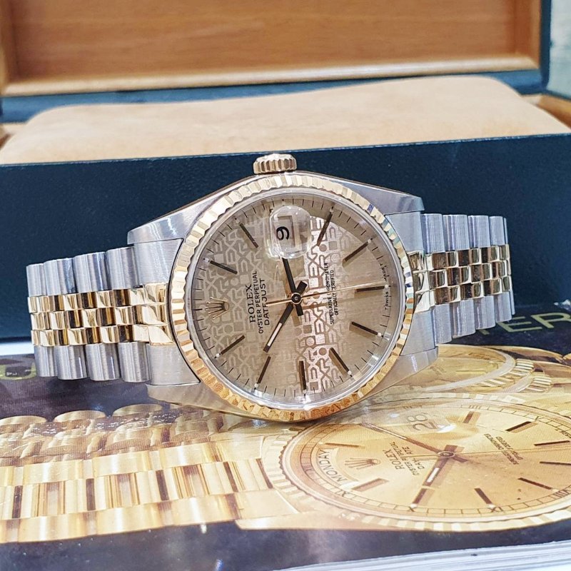 【大眾名錶】ROLEX 勞力士 16233 Datejust 蠔式日誌 印刷紀念T柱面 錶徑36mm 大眾名錶G230-2