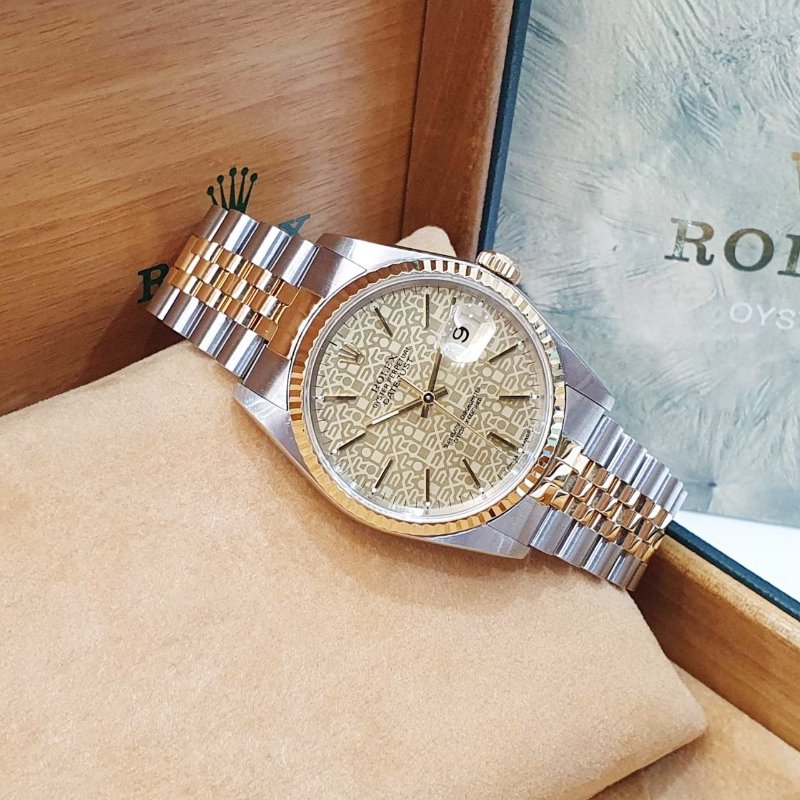 【大眾名錶】ROLEX 勞力士 16233 Datejust 蠔式日誌 印刷紀念T柱面 錶徑36mm 大眾名錶G230-4