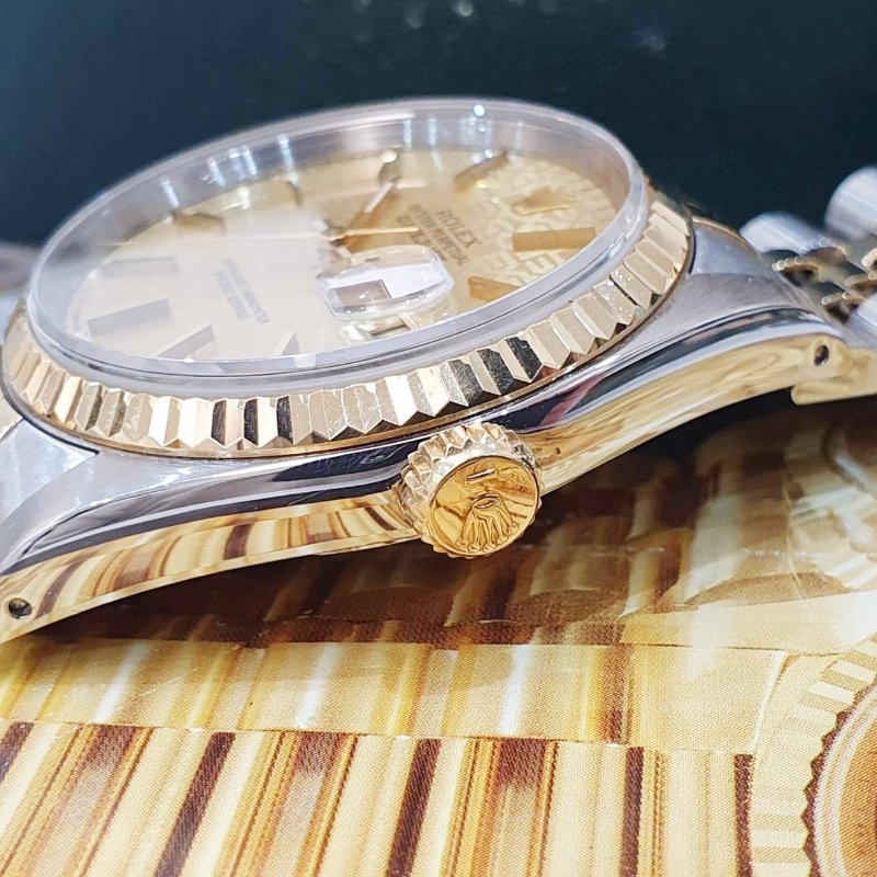 【大眾名錶】ROLEX 勞力士 16233 Datejust 蠔式日誌 印刷紀念T柱面 錶徑36mm 大眾名錶G230-5