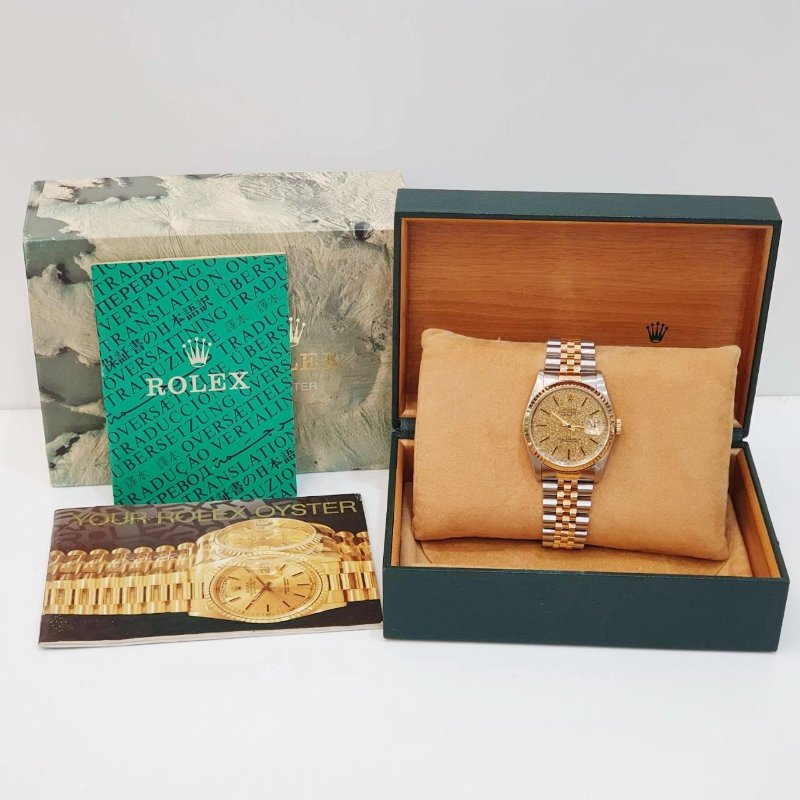 【大眾名錶】ROLEX 勞力士 16233 Datejust 蠔式日誌 印刷紀念T柱面 錶徑36mm 大眾名錶G230-9