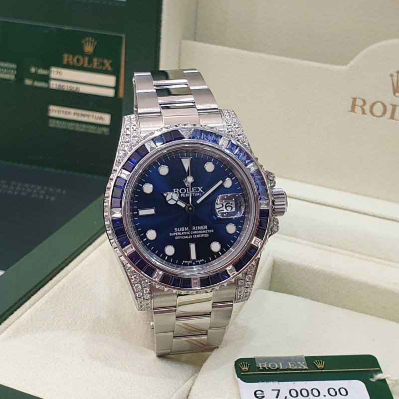 【大眾名錶】ROLEX勞力士 116610LN改116659SABR 精鑲藍寶石圈/鑽腳 2014 大眾名錶B1238-1